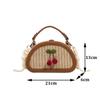 Fashion Straw Box Shoulder Messenger Bag Summer New Texture Portable Women's Crossbody Bag Beach Travel Purse KTB