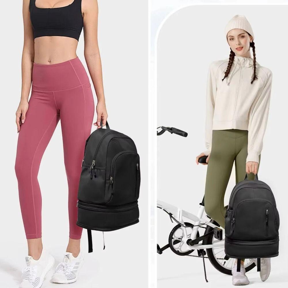 Large Capacity College Student Backpack Wet Dry Separation Students School Bags  Unisex