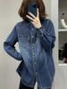 Fleece-Lined Denim Shirt: 2025 Autumn/Winter Loose Layered Casual Thick Jacket