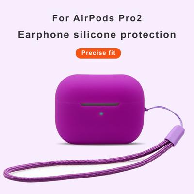 Nützliche Kopfhörer-Schutzhülle, vergilbungsfrei, Bluetooth-kompatibel mit Lanyard für AirPods Pro 2 2022