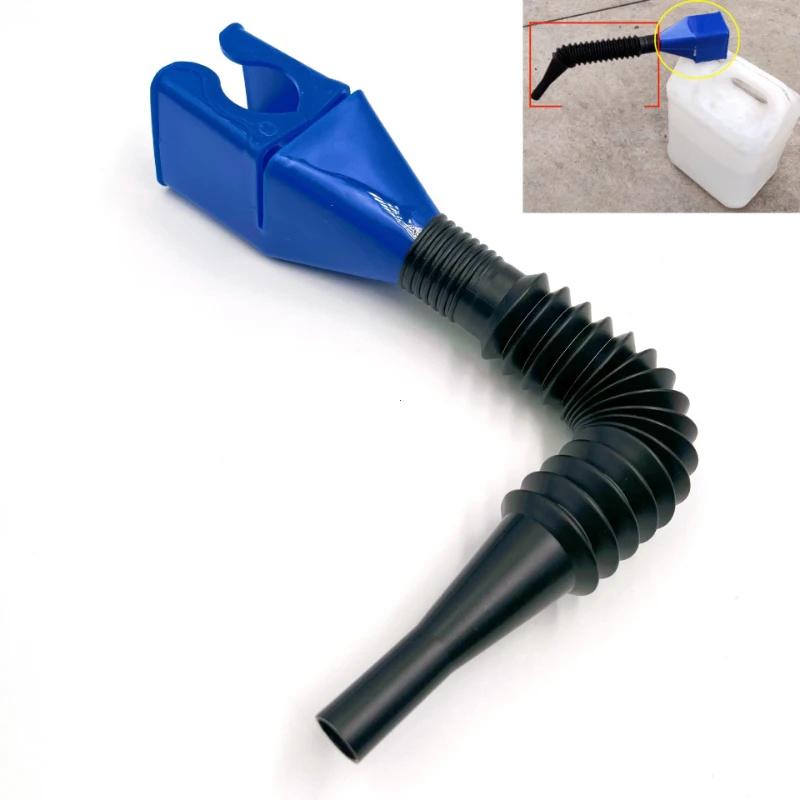 Foldable Car Motorcycle Refueling Gasoline Engine Plastic Oil Funnel Filter Transfer Tool Flexible Funnel Draining Tool