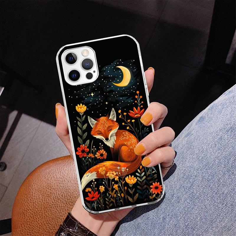 

Animal Fox Phnoe Case for Iphone 17 Air 16 11 12 13 Mini 14 Plus 15 Pro Max 7 8E SE 2020 16ProMax Phone Cover Coque 17 Air 16 11 iPhone 16 Pro Max