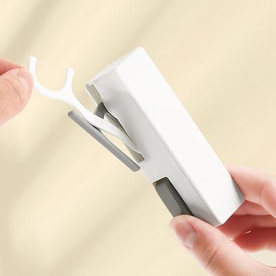Scatola porta-filo interdentale portatile con espulsione automatica Scatola porta-stuzzicadenti Scatola porta-filo interdentale Tubo porta-filo interdentale