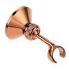 1pc Antique Shower Head Holder Solid Brass Bracket Wall Mounted Handheld Showers Stand Gold Bronze Black Base Minimalist Retro