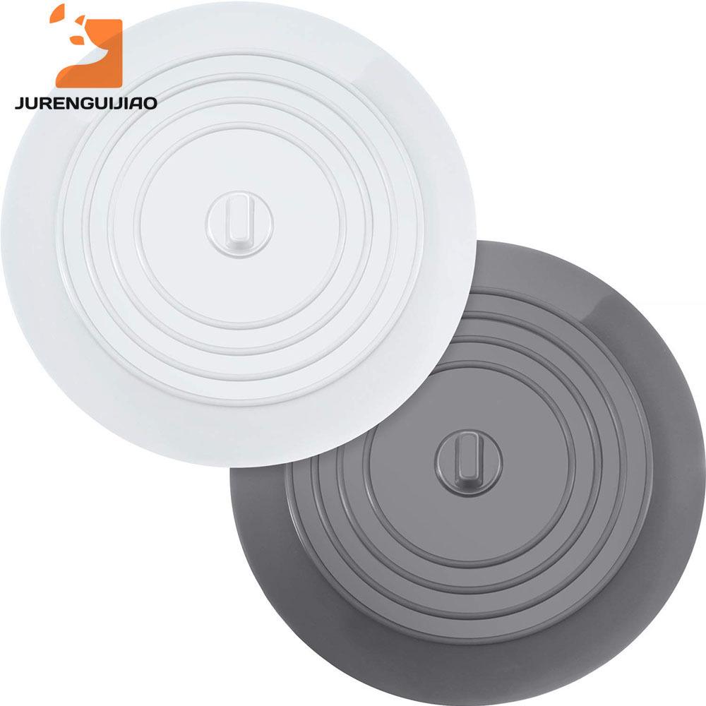 Ronde Siliconen Badkuip Stop & Afvoerafdekking, 15,2 cm - Keuken & Badkamer Waterstopper, Geurbestendige Vloerafvoer.