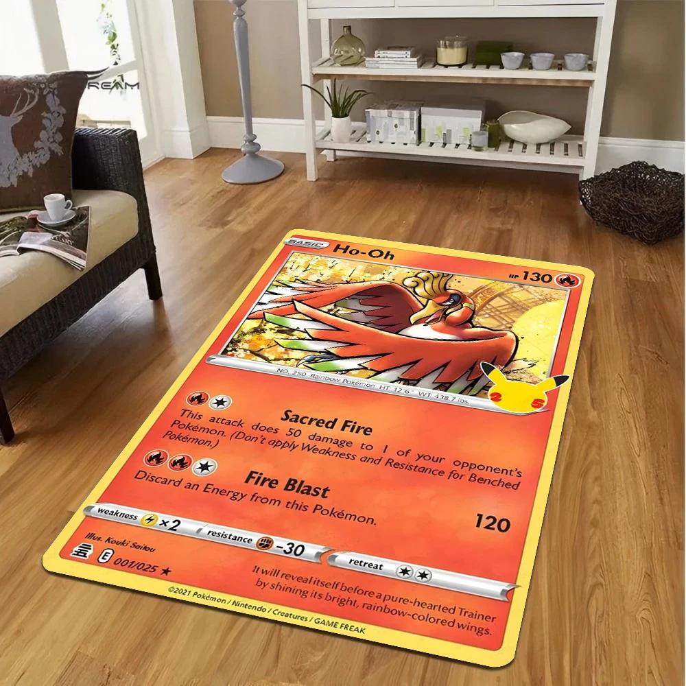 Anime Cartoon Pokemon Pidgey Print Carpet for Living Room Decor Bedroom Bedside Rug Sofa Area Floor Mat Fan Gift Mats