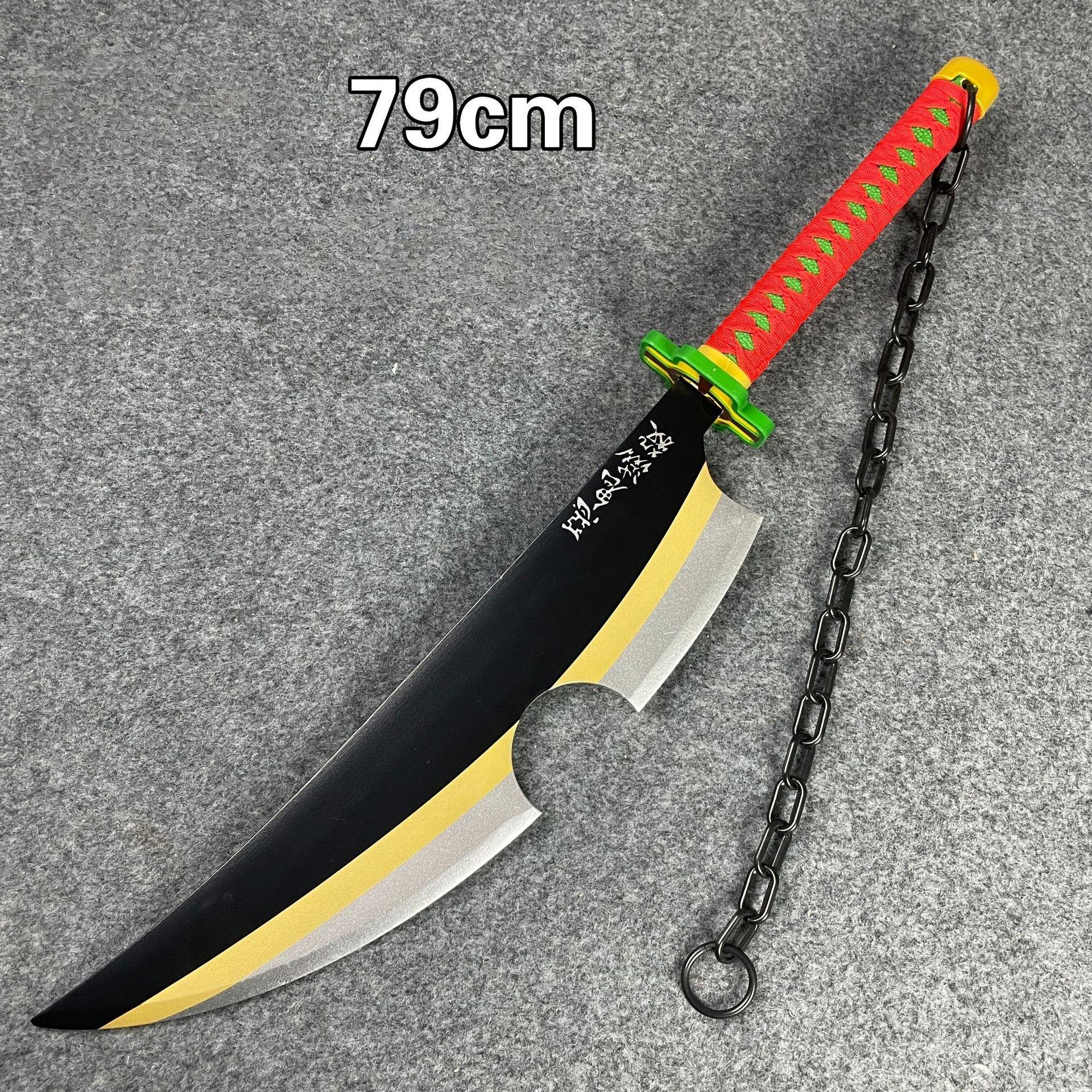 

31in Katana Swords Real Size Japanese Samurai Sabre Sword Wooden Katana Anime Cosplay Prop Accessories Home Decoration Gifts чёрный