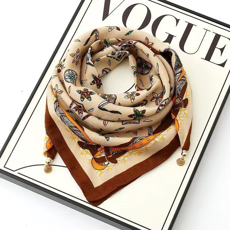 

Магнитный треугольный шарф для женщин Осенняя мода Накидка на шею Теплая Мягкая Шелковистая шаль one size