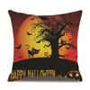 Halloween Linen Pillow Cover Printed Pillow Cover