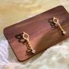 Personalized Hollow Small Fresh Tassel Earrings for Women with High-end Niche Design Earrings