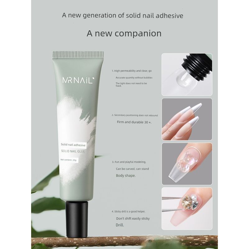 

Mr Nail Tip for Nail Beauty Shop Ultra-Thin Seamless Full Stickers Semi-Nail Sticky Polishing-Free Long-Lasting Wear Armor Nail Stickers K113 new generation of solid nail adhesive