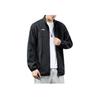 Li Ning Einfarbig Stehkragen Reißverschluss Markenlogo Gestickt Locker Langarm Jacke Herrenjacken Schwarz AJDR475-3