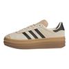 adidas Gazelle Crema Nero Gomma Sneakers da Donna Crema-Bianco Nero Core Sabbia-Strato JS3892