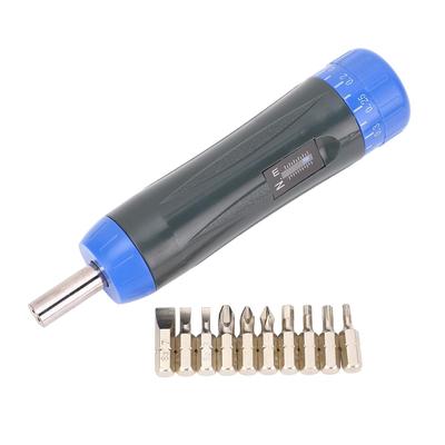 Digital Torque Preset Torque Drive Torque Wrench with 10 Adjustable for Maintenance and Motorcycle Repair Wrench, 0.2-1.2 N.m Driver, 1/4" Bits,