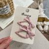 2pcs/lot Plaid Bow Triangular BB Clip Handmade Fabric Girl Hairpin Hair Clip Children's Hairpin Bangs Side Clip Hair Accessories