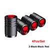 AUTCOAT 4Pcs/Set Car Tire Valve Caps Skull Wheel Valve Cap Auto Tyre Air Valve Stem Caps Dust Cover for Car Vehicles Styling