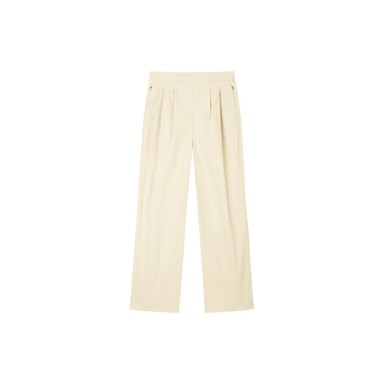 

Anta Однотонные прямые свободные трикотажные спортивные брюки со средней посадкой, женские брюки цвета хаки 162420507-2 L