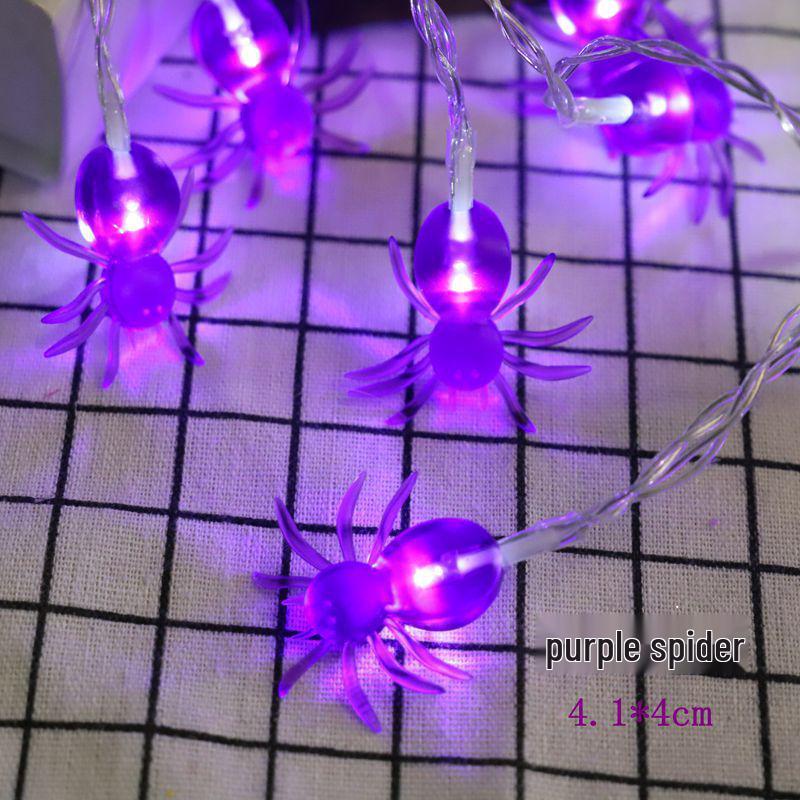 LED Halloween String Lights - Pumpkin, Ghost, and Skull Shaped Decorative Lights for Festive Party Atmosphere