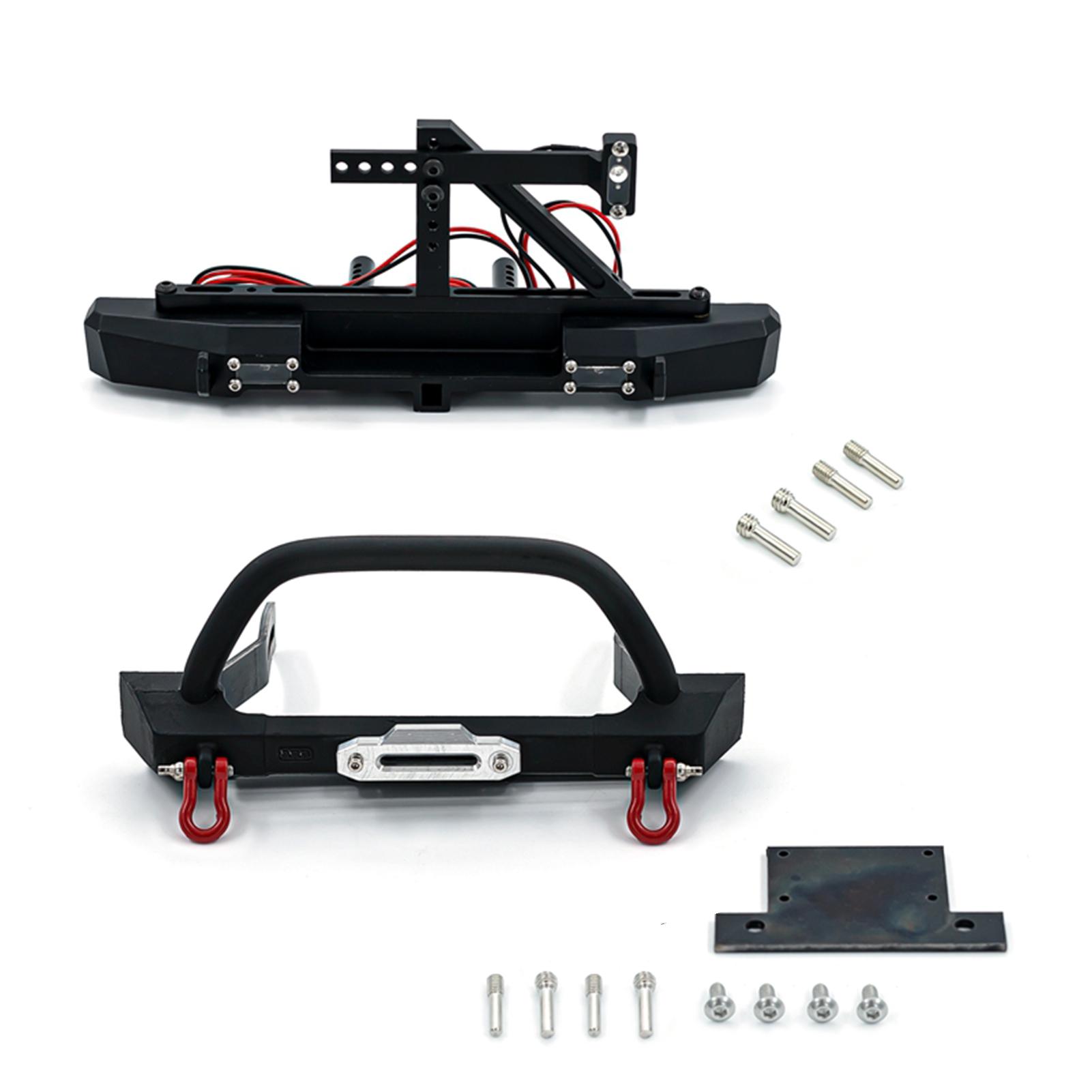 

Передній бампер Задній бампер Комплекти RC Crawler бампер алюмінієвого сплаву сумісний з 1/10 Traxxas type 2