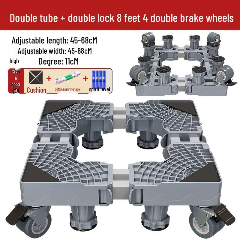 Adjustable Moisture-Proof Washing Machine Stand with Drum Impeller