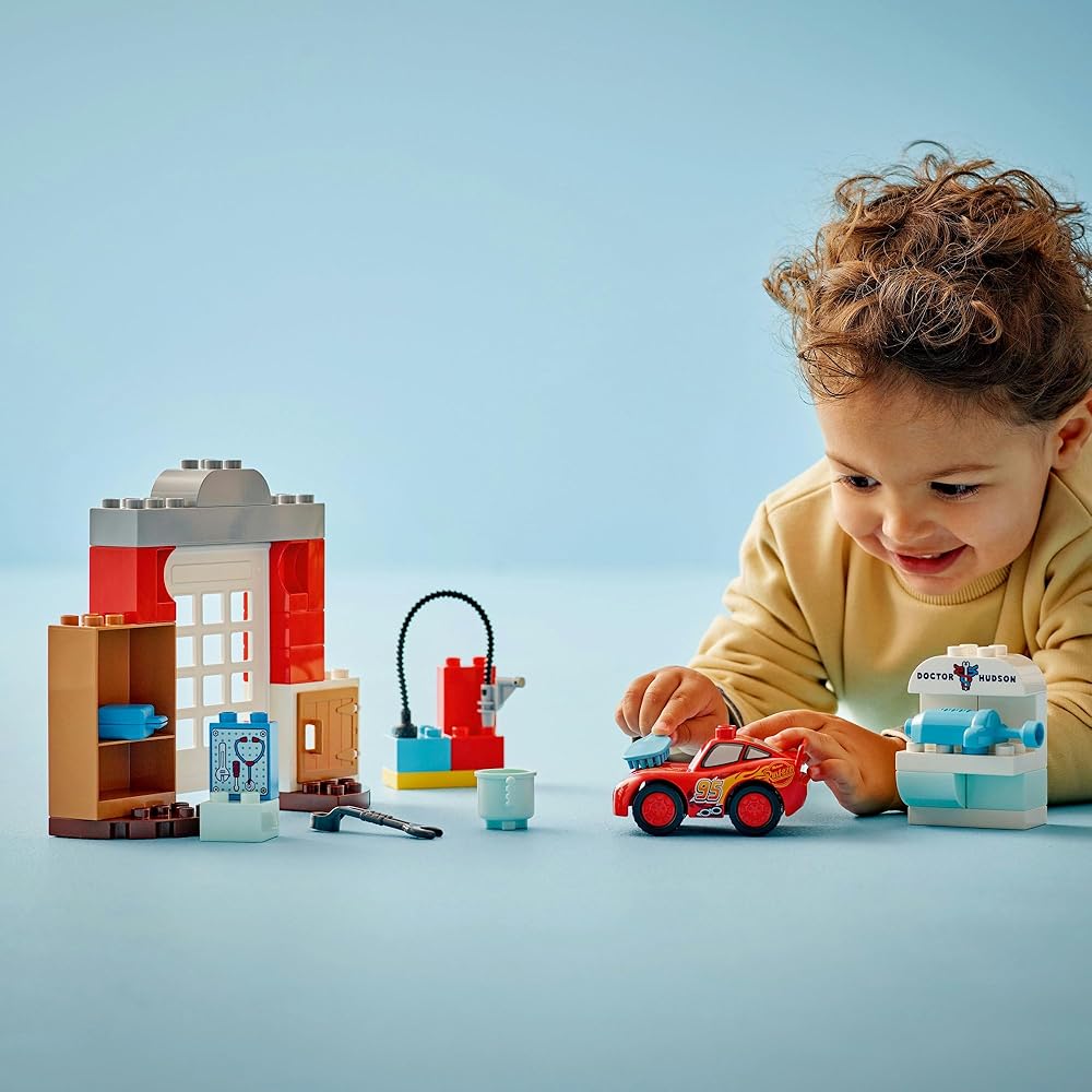 LEGO Duplo Pixar Cars Mack's Garage Toy Building Blocks Educational Playset for Kids Ages 1.5 to 4