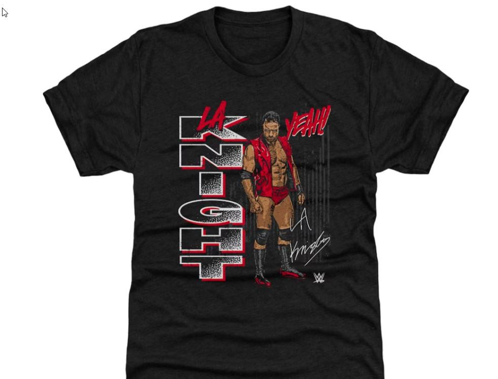 Black LA Knight Vertical Tri-Blend T-Shirt Unisex T-Shirt S