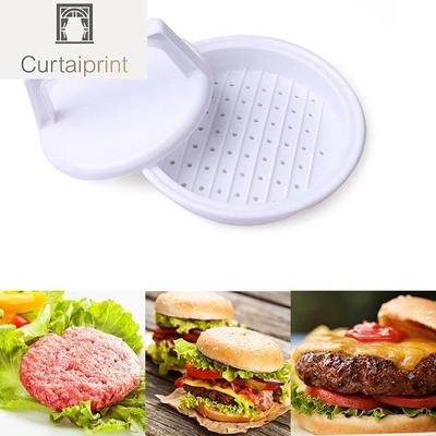 Okrągły kształt prasa do hamburgerów plastik spożywczy Hamburger mięso wołowina Grill nadziewana prasa do burgerów foremka do robienia pasztecików narzędzia kuchenne