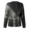 Women's Casual Fashion Long Sleeve Standing Collar Single Breasted Halloween Print Workwear Jacket Tops