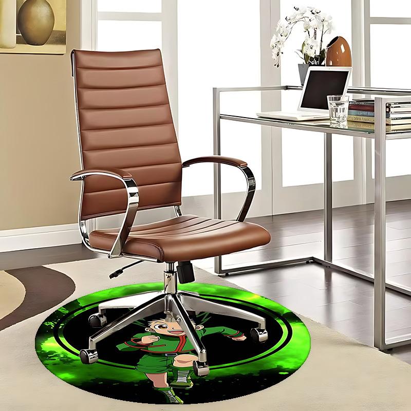 

1pc Hunter x Hunter Anime Design Round Carpet - Office Chair Mat, Non-Slip Rug for Home Decor, Living Room, Bedroom, Game Room, Dormitory, Birthday Gi 80cm by 80cm