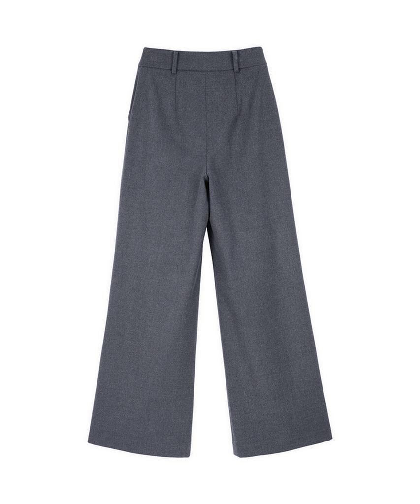 Make A Toast [22Fw] Basic Wide Pants - Gray