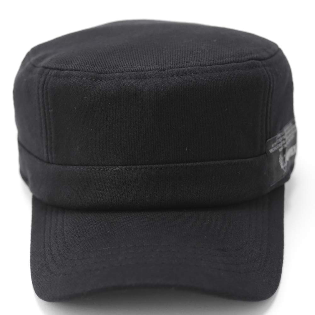 AVIREX Mini Bluza Polarowa Standardowa Robocza Czapka Golfowa De Gaulle Czapka, Męska (czarny)