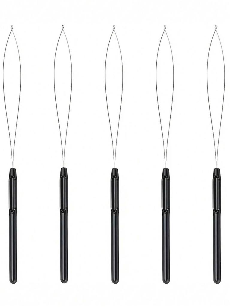 100 Pieces Hair Extension Tools and Bead Device Tool for Hair or Feather Extensions Supplies,DIY Wig Hook Tool Loop Tools