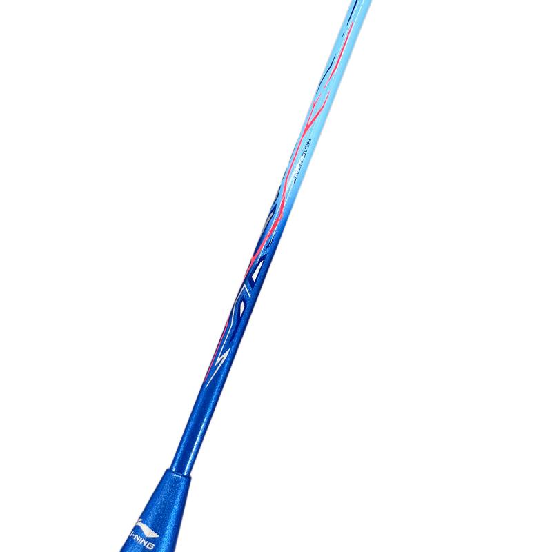 Li Ning Thunder 9 Carbon Aluminum Badminton Rackets Offensive Type Heavy Head, Stiff Shaft Entry level 4U/G5 Blue AYPT717