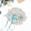 Small Hat Ribbon Lace Barrettes for Women Flapper Fascinator Accessories for Cosplay Elegant Crosses Rose Cosplay