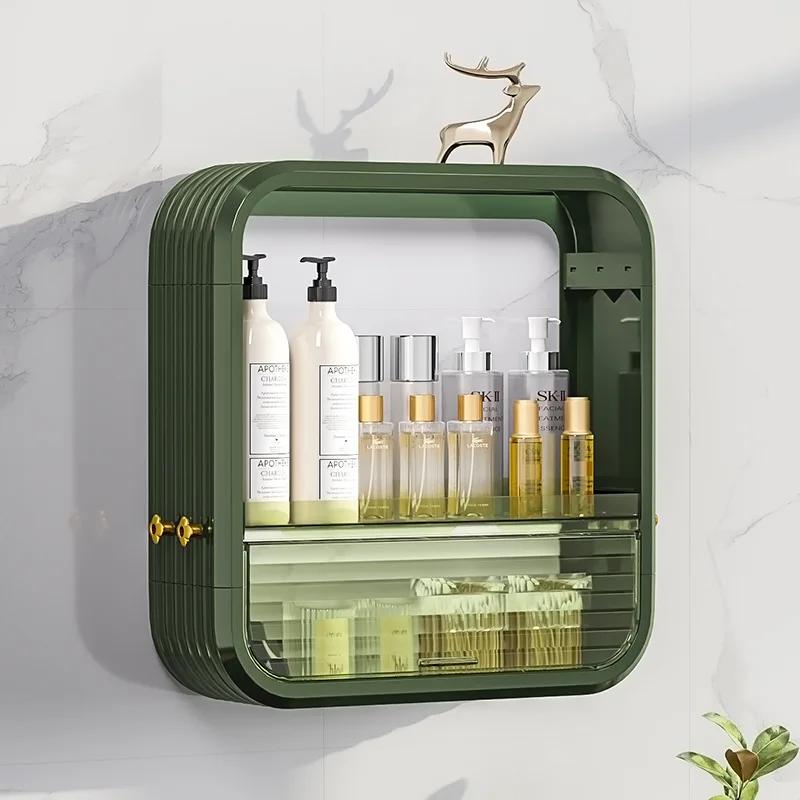 

Non perforated kitchen storage rack multi-layer wall seasoning rack bathroom skincare product storage rack kitchen storage shelf