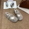 2025 Autumn and Winter New Round Head Bow Velvet Thick-soled Warm Women's Cotton Shoes Fashion Women's Single Shoes