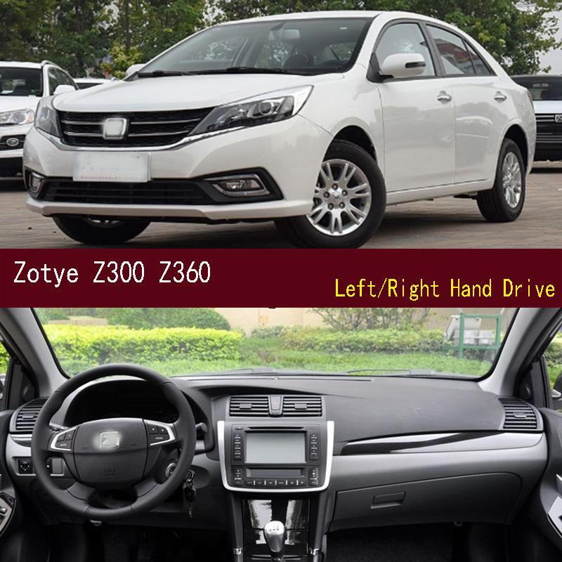 

For Zotye Z300 Z360 Dashmat Dash mat Dashboard Cover Instrument Panel Sunscreen Pad Ornaments Left Hand Drive чорний