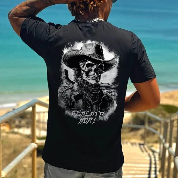 Ковбой | Memento Mori Унисекс Футболка S-4XL S разноцветный