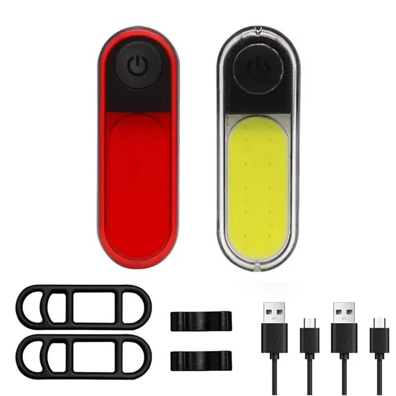 BUCKLOS COB Bike Lights Bicycle Light USB Recharge Bicycle Rear Light Waterproof Road Mountain Bike Taillights Cycling Lamp