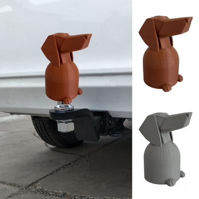 Trailer Hitch Ball Cover 3D Printed Dachshund Dog Hitch Ball Protector Cap Funny Towing Hitch Ball Cover for RV Trailer Truck Accessories