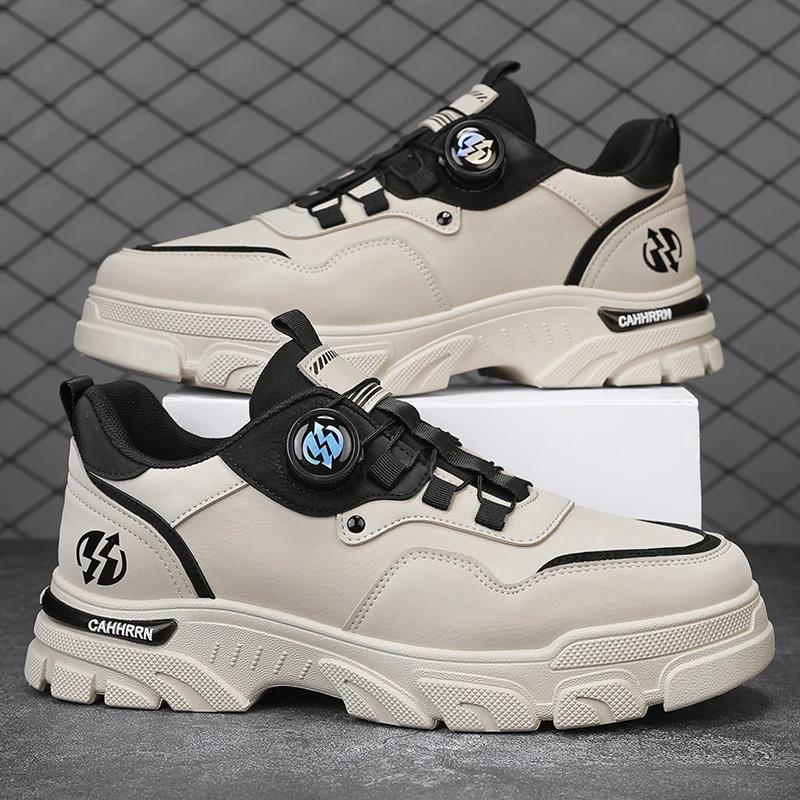 Mens Casual Sneakers Shoes Leather Outdoor Platform Fashion Luxury Designer Sports Running Work Skateboard Boots Tennis