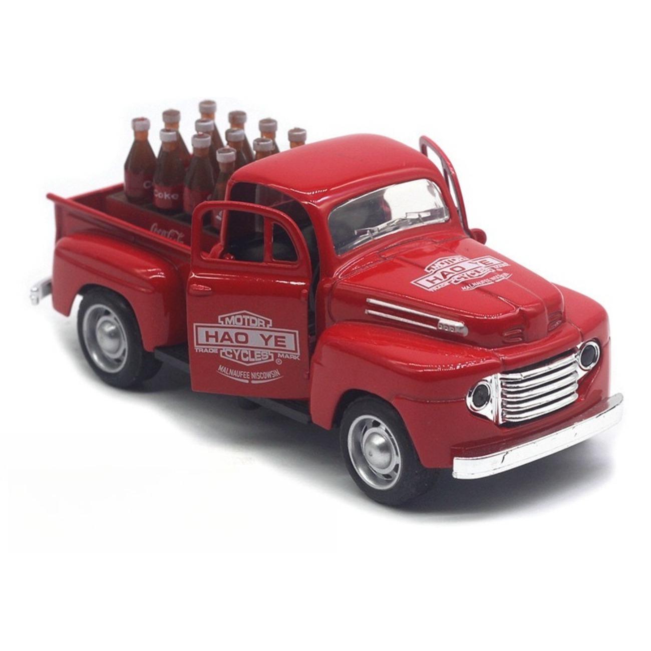 

1/32 Ford Пікап Класичний Вінтажний Автомобіль Модель-Симуляція Звук і Світло Дитячі Іграшки Колекція Прикраси Подарунки