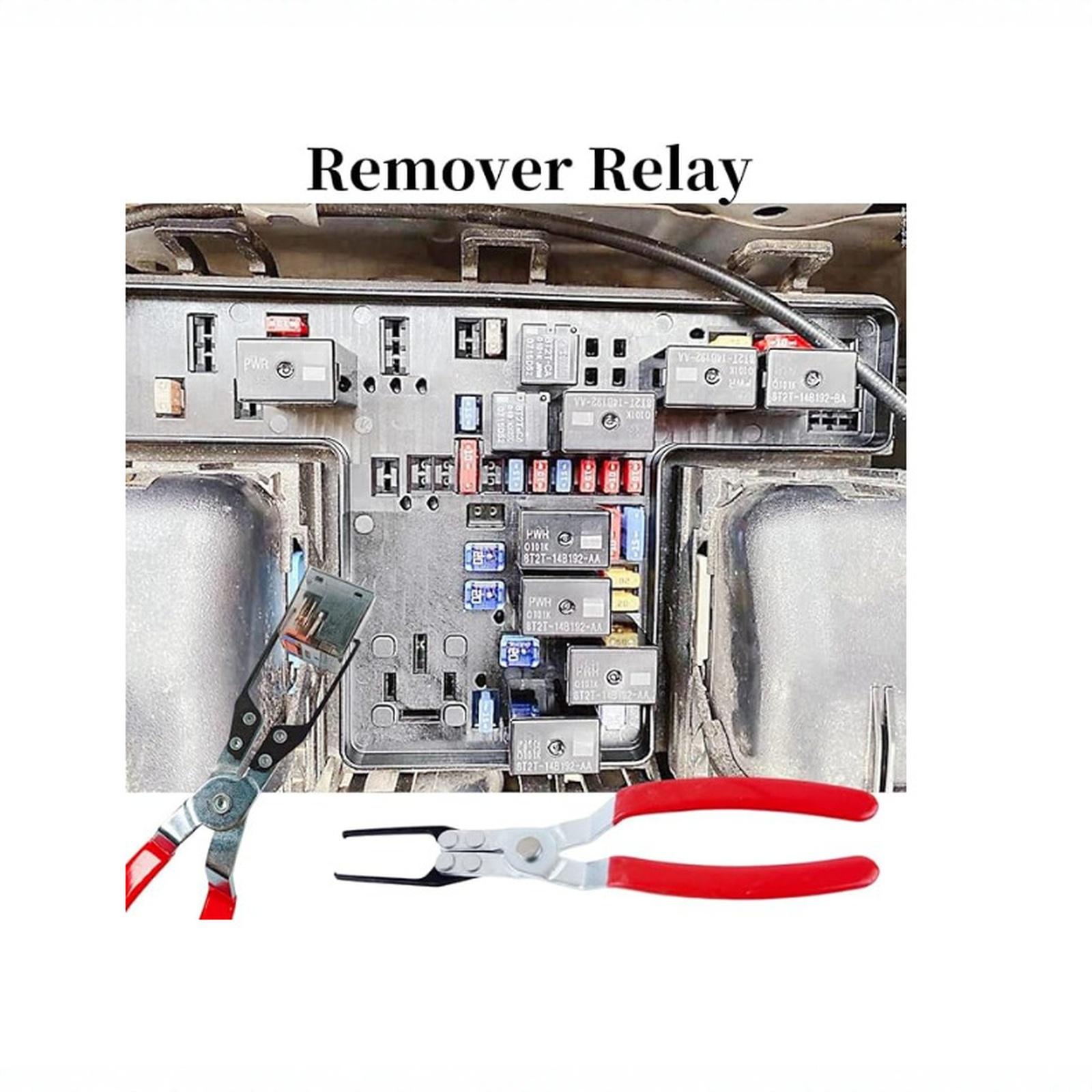 

6 Pieces Relay Puller Pliers Accessory Replacement Multifunctional Automotive Relay Fuses Puller for Yachts All Vehicles one size червоний