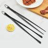 2Pcs Kitchen Cooking Tongs 12 Inch Food Clamp Stainless Steel Fine Tweezers with Serrated Tips for Chef Grill BBQ Pasta Salad