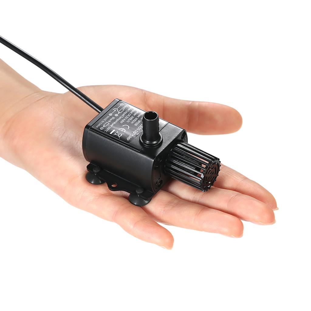 Usb Dc5V 4.8W2.4W Ultra-Quiet Mini Brushless Water Pump Waterproof Submersible Fountain Aquarium Circulating 300Lh Lift 300Cm