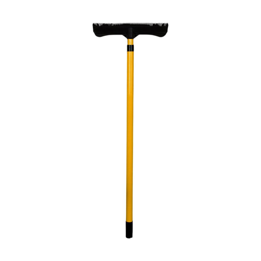Pet Hair Rubber With Squeegee, With 48in Telescopic Handle For Carpet, Tile And Hardwood