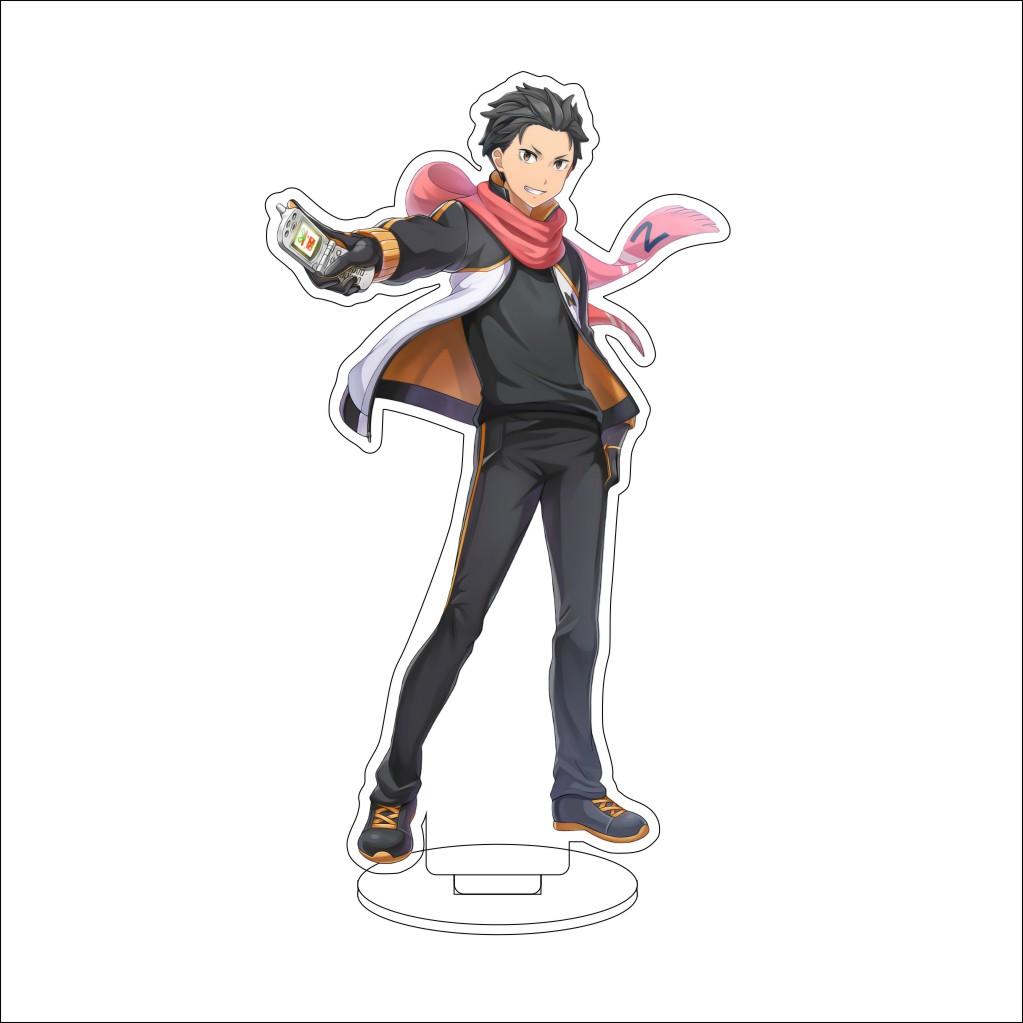 16CM Anime ZERO Starting Life in Another World Cosplay Acrylic Stand Ornaments Natsuki Subaru  Figure Stand Halloween Gift