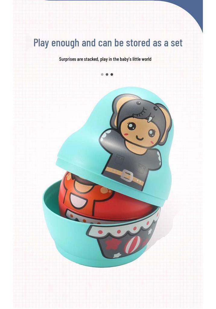 Rainbow Stacking Nesting Dolls for Toddlers | Educational Baby Toy Rings | Gift for Ages 1-2