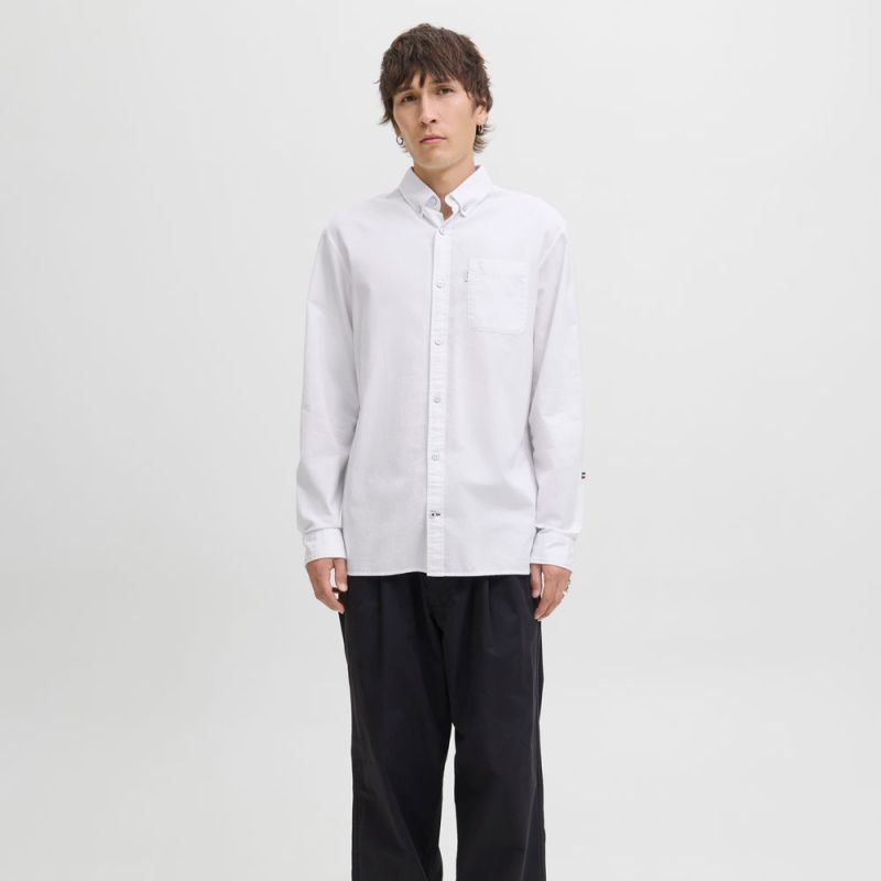 Chemise blanche oxford regular fit Homme JACK & JONES