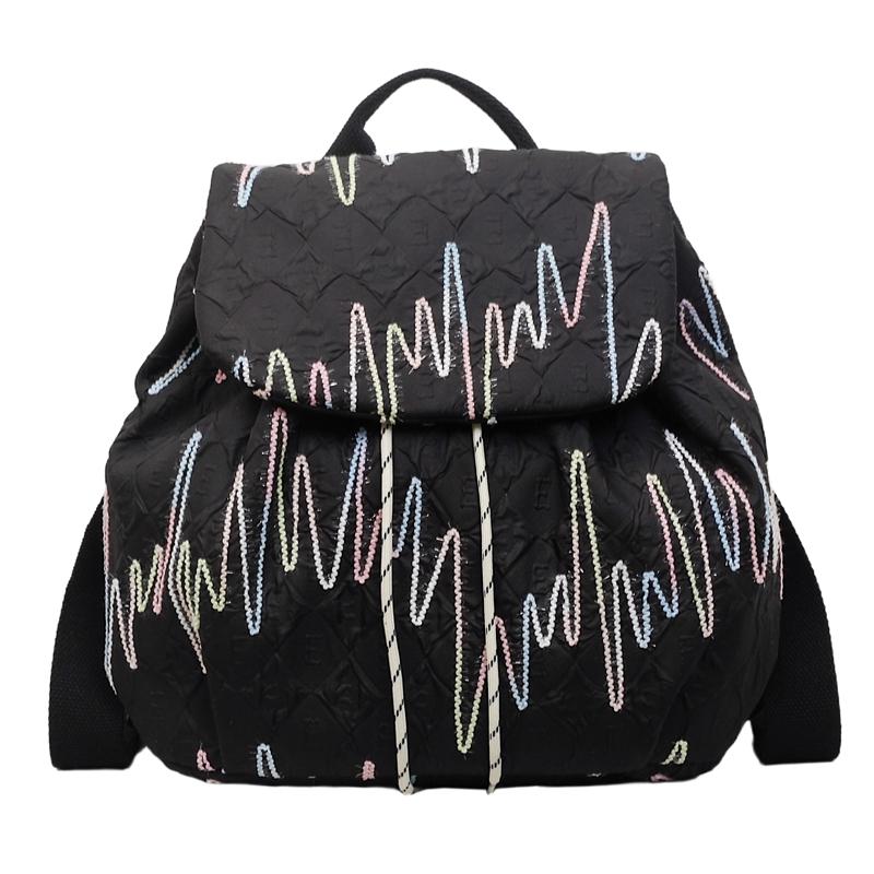 Women's Lightweight Sports Backpack Colorful Embroidered Backpack